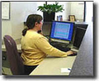 Receptionist viewing everyone's status