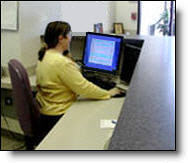  Receptionist directing incoming calls ! 