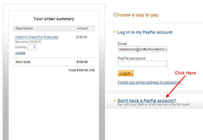 PayPal Screen