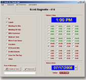  Employee sign out screen 